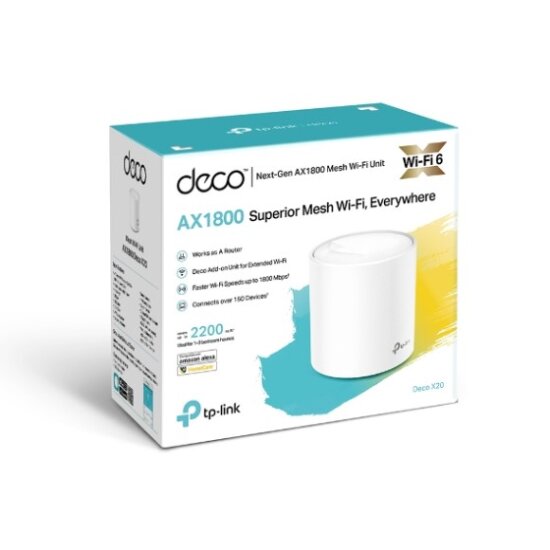 TP Link DecoDeco X20 1 pack AX1800 Whole Home Mesh-preview.jpg